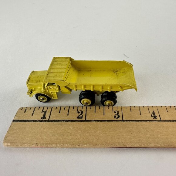 Mini Dinky Euclid R-40 No 87 Meccano Yellow Dump Truck - Picture 3 of 4